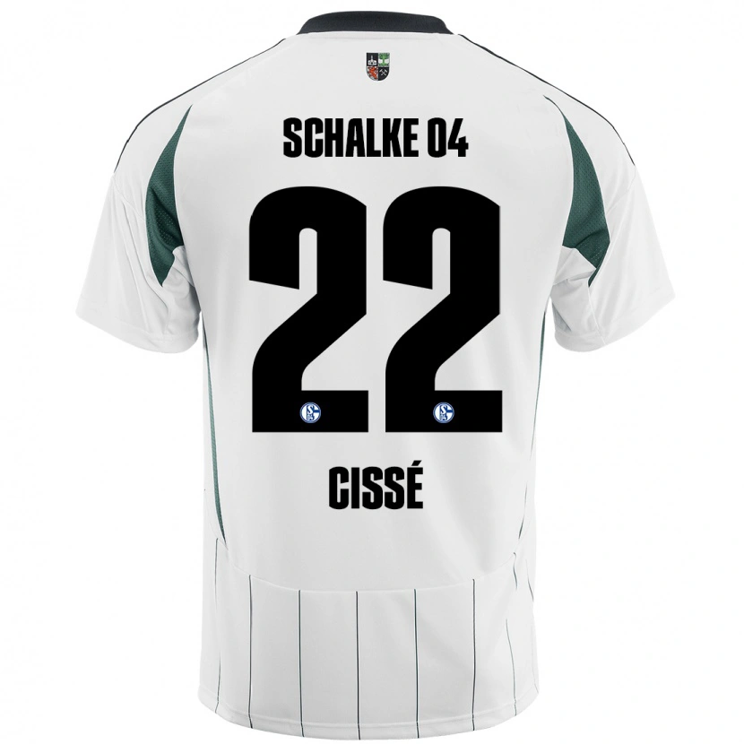 Danxen Kid Ibrahima Cissé #22 White Green Away Jersey 2024/25 T-Shirt