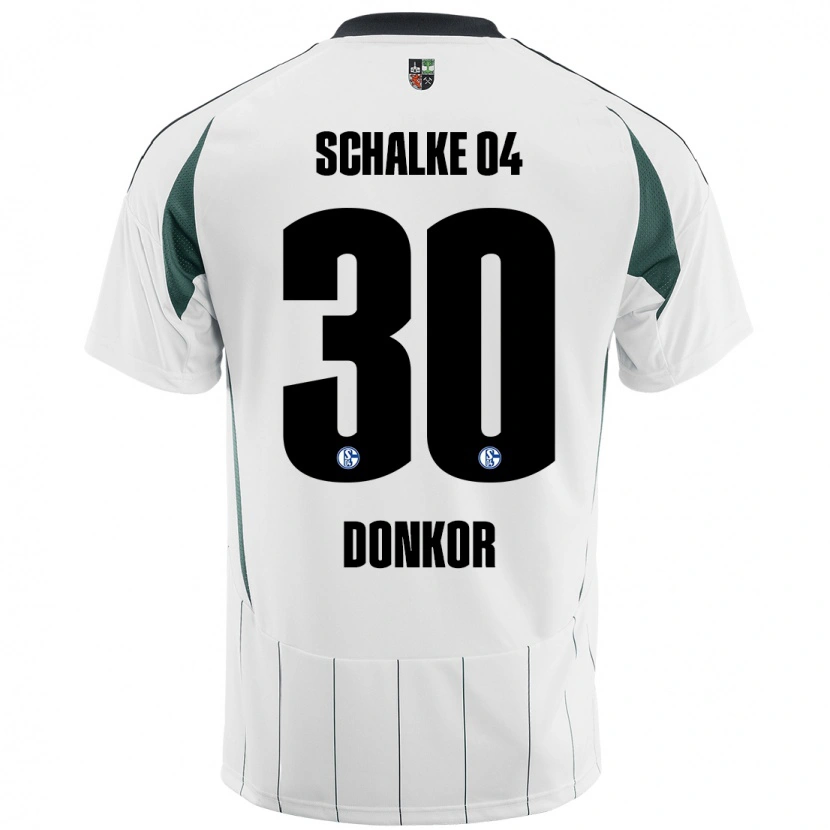 Danxen Kid Anton Donkor #30 White Green Away Jersey 2024/25 T-Shirt