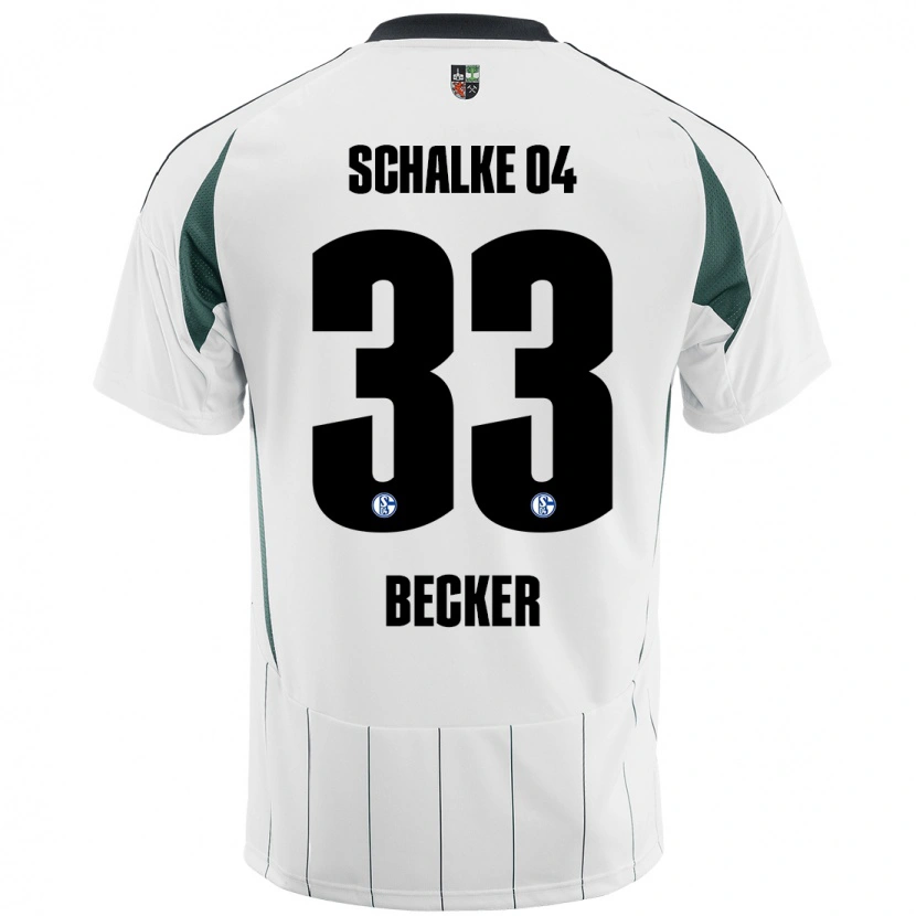 Danxen Kid Vitalie Becker #33 White Green Away Jersey 2024/25 T-Shirt