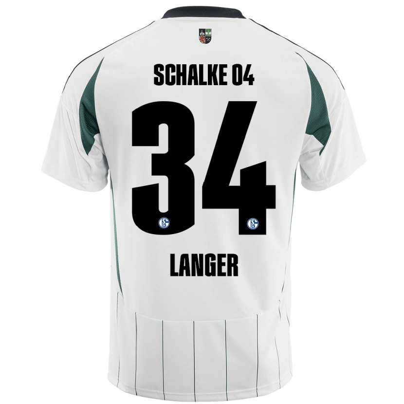 Danxen Kid Michael Langer #34 White Green Away Jersey 2024/25 T-Shirt