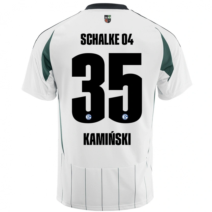 Danxen Kid Marcin Kaminski #35 White Green Away Jersey 2024/25 T-Shirt