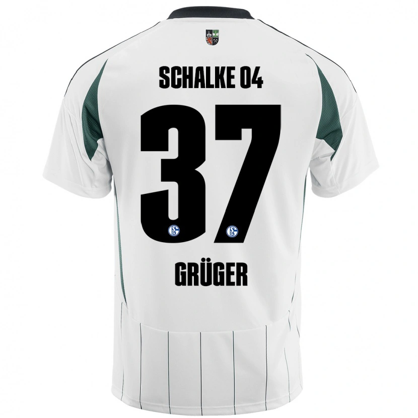 Danxen Kid Max Grüger #37 White Green Away Jersey 2024/25 T-Shirt