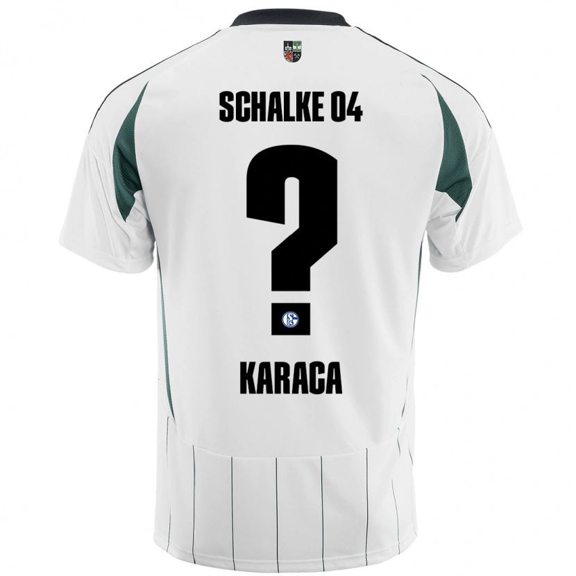 Danxen Kid Berkay Karaca #0 White Green Away Jersey 2024/25 T-Shirt