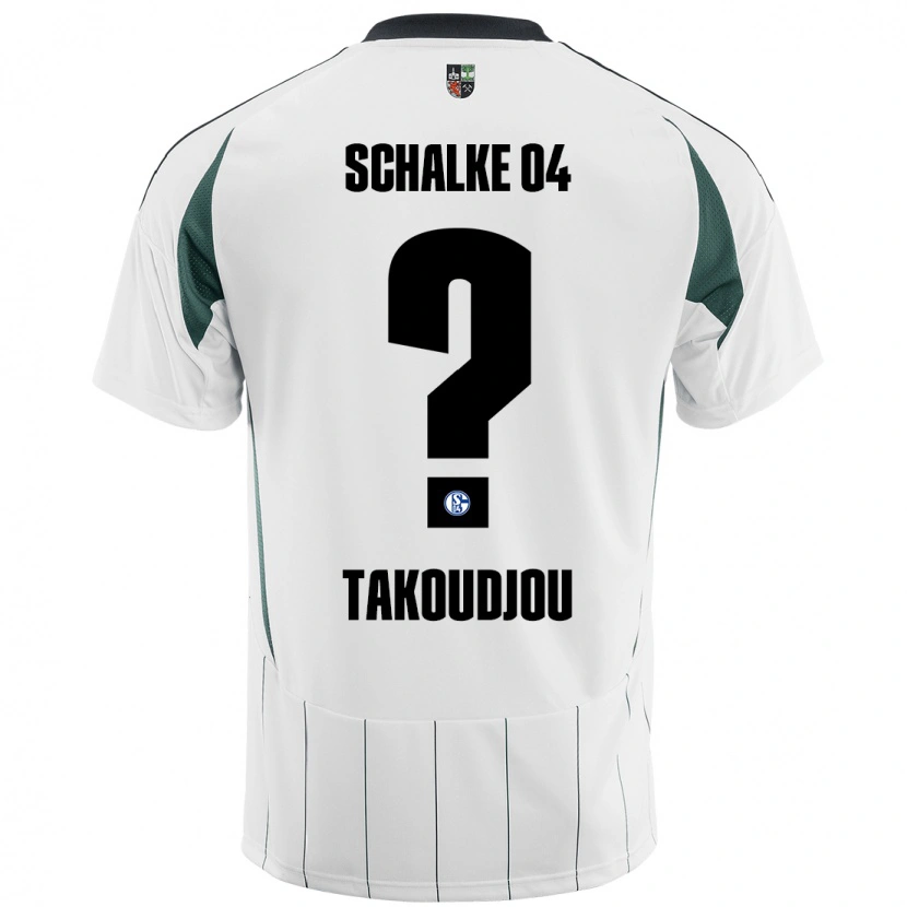 Danxen Kid Alan Takoudjou #0 White Green Away Jersey 2024/25 T-Shirt