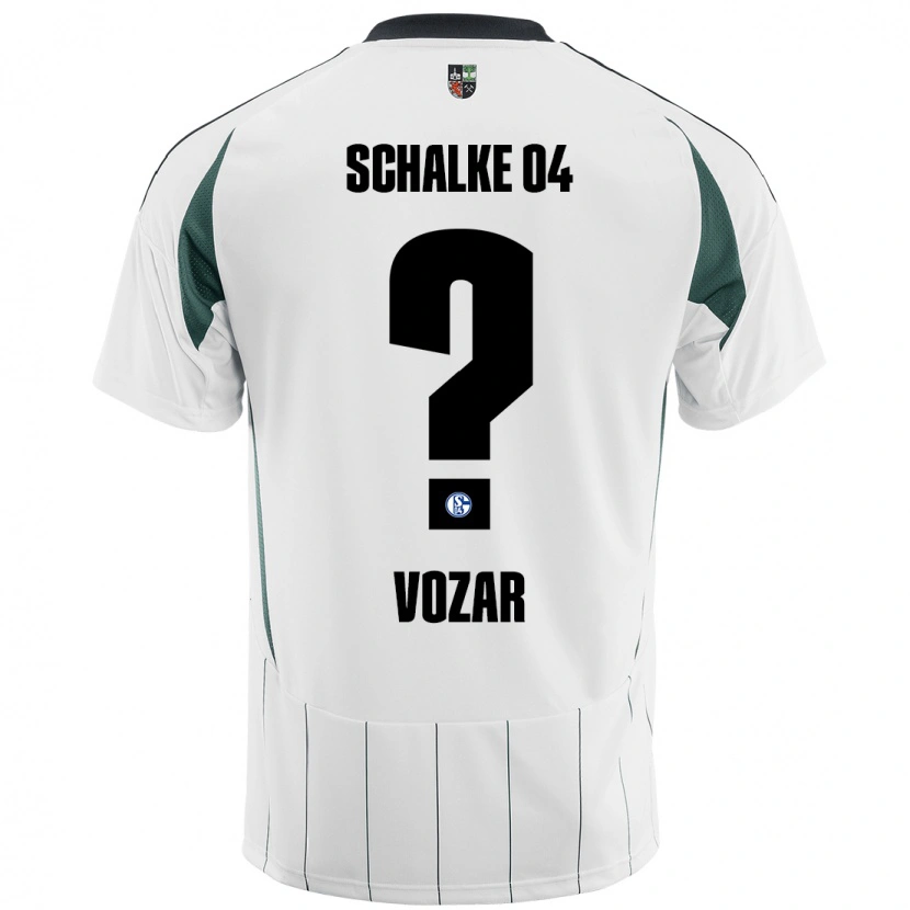 Danxen Kid Luca Vozar #0 White Green Away Jersey 2024/25 T-Shirt