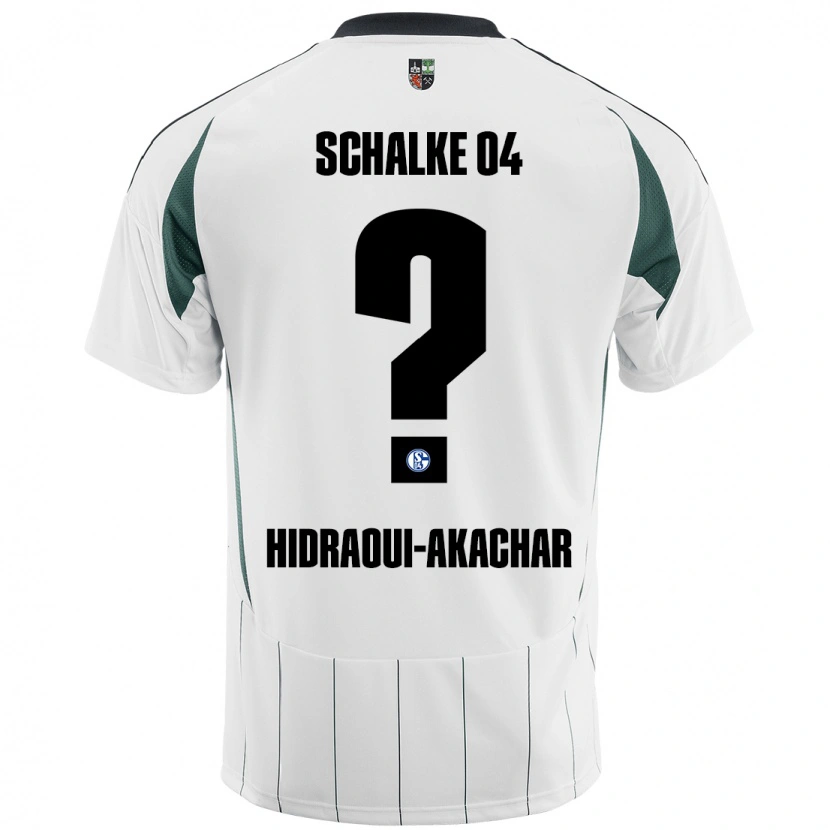 Danxen Kid Yassin Hidraoui-Akachar #0 White Green Away Jersey 2024/25 T-Shirt