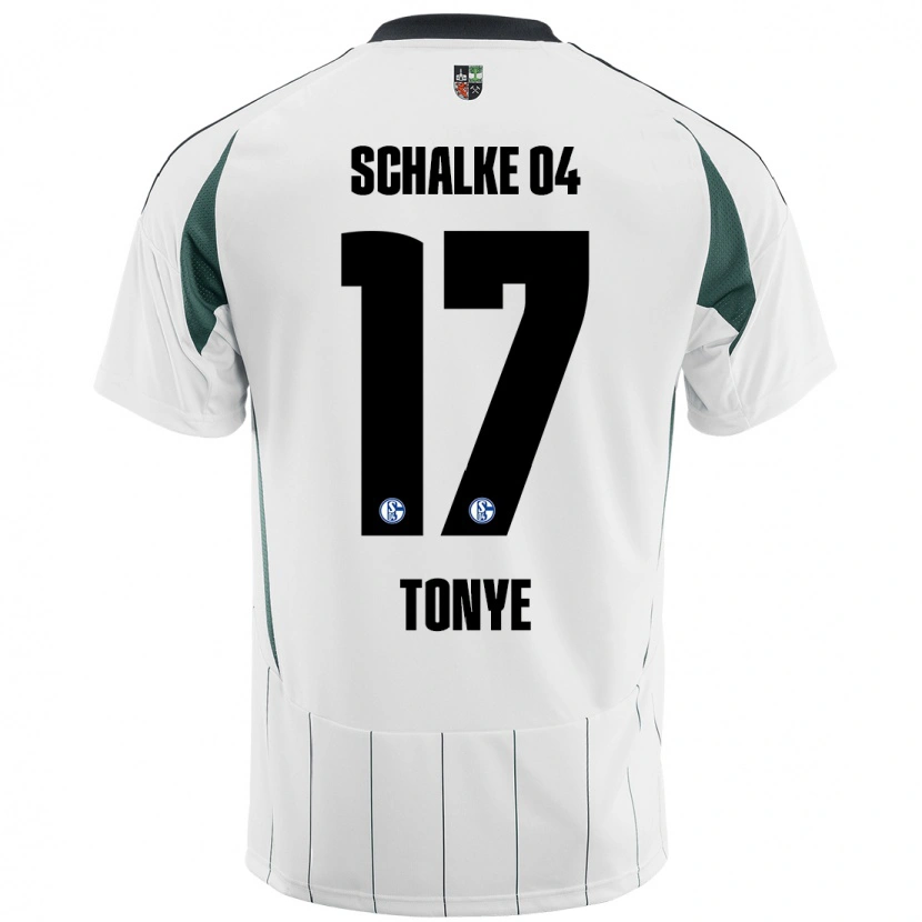 Danxen Kid Yannick Tonye #17 White Green Away Jersey 2024/25 T-Shirt