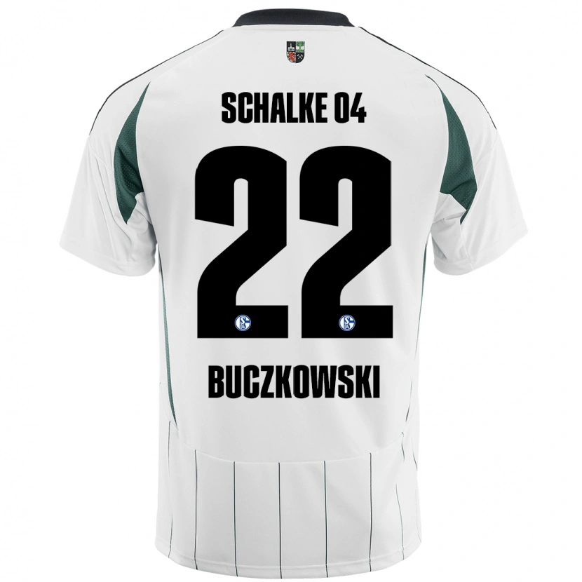 Danxen Kid Philip Buczkowski #22 White Green Away Jersey 2024/25 T-Shirt