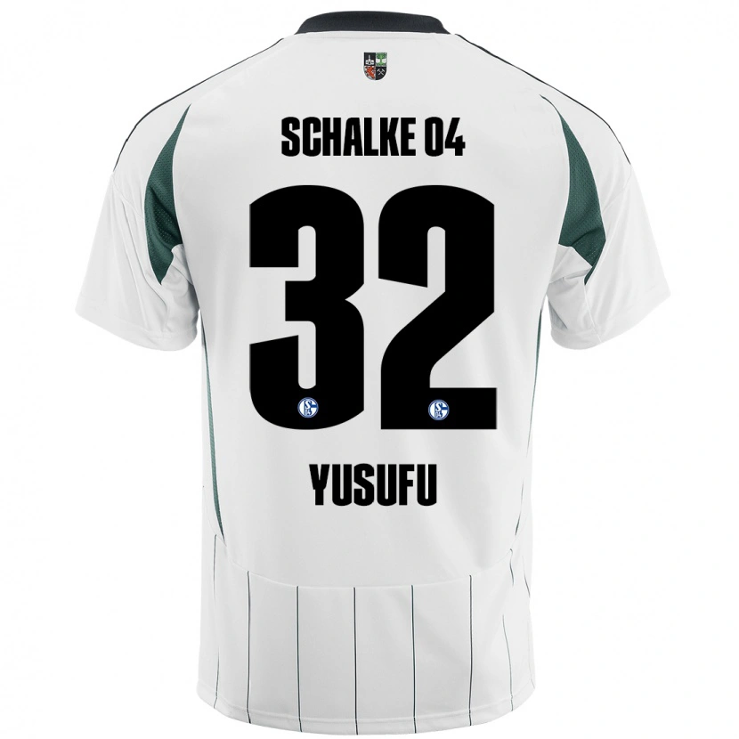 Danxen Kid Faaris Yusufu #32 White Green Away Jersey 2024/25 T-Shirt