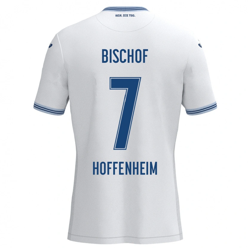 Danxen Kid Tom Bischof #7 White Blue Away Jersey 2024/25 T-Shirt