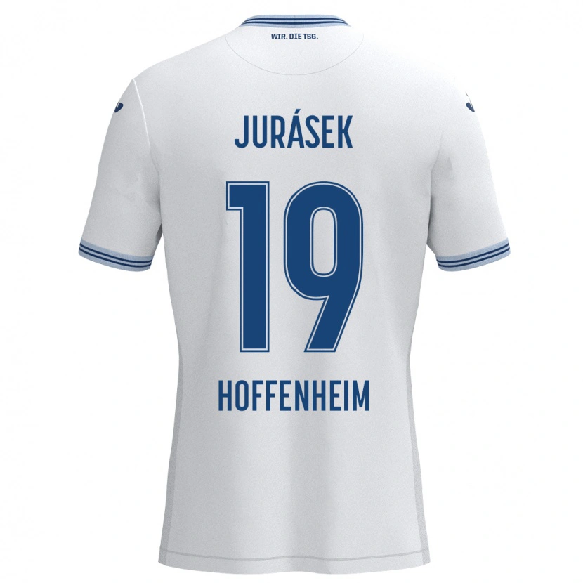 Danxen Kid David Jurásek #19 White Blue Away Jersey 2024/25 T-Shirt