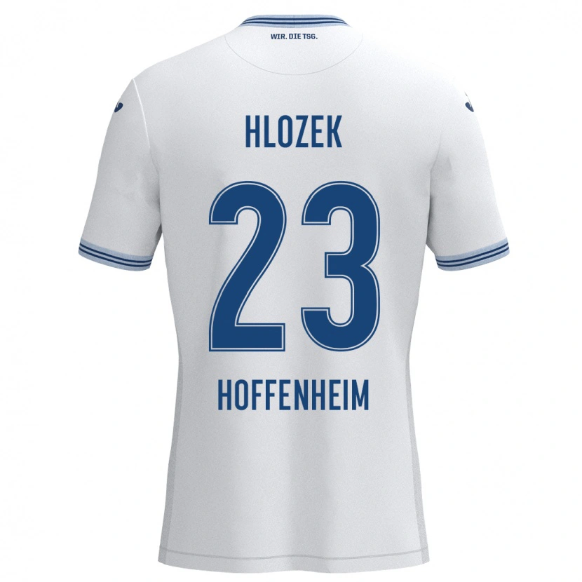 Danxen Kid Adam Hlozek #23 White Blue Away Jersey 2024/25 T-Shirt