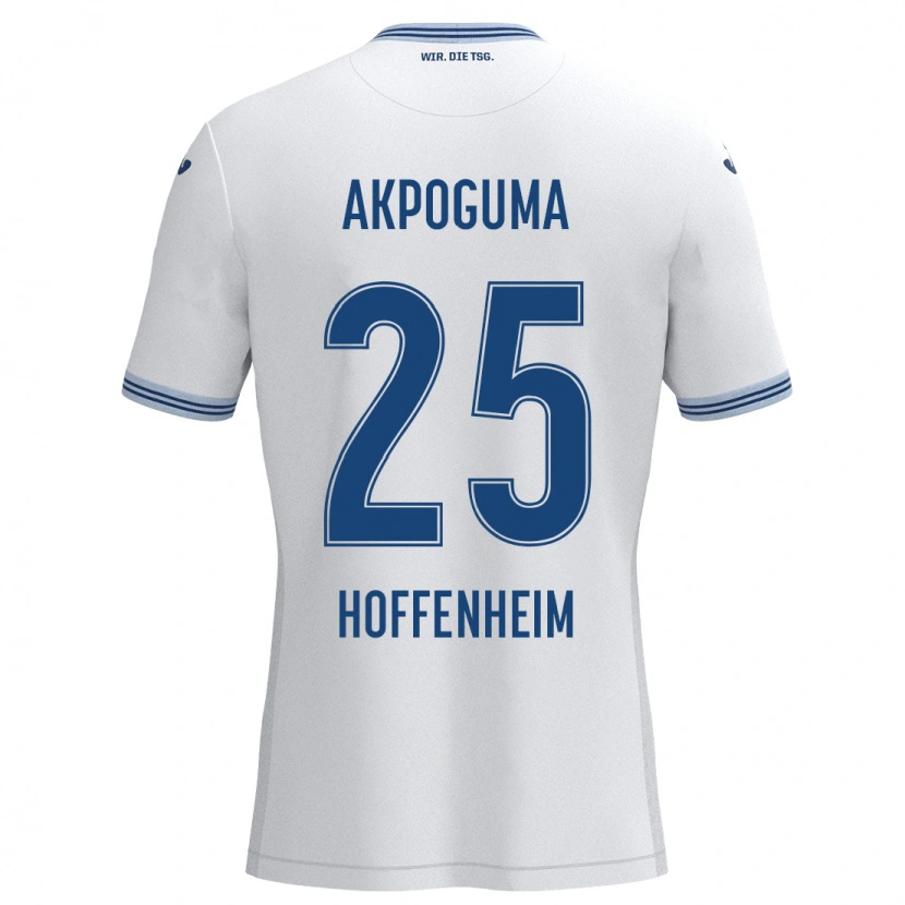 Danxen Kid Kevin Akpoguma #25 White Blue Away Jersey 2024/25 T-Shirt