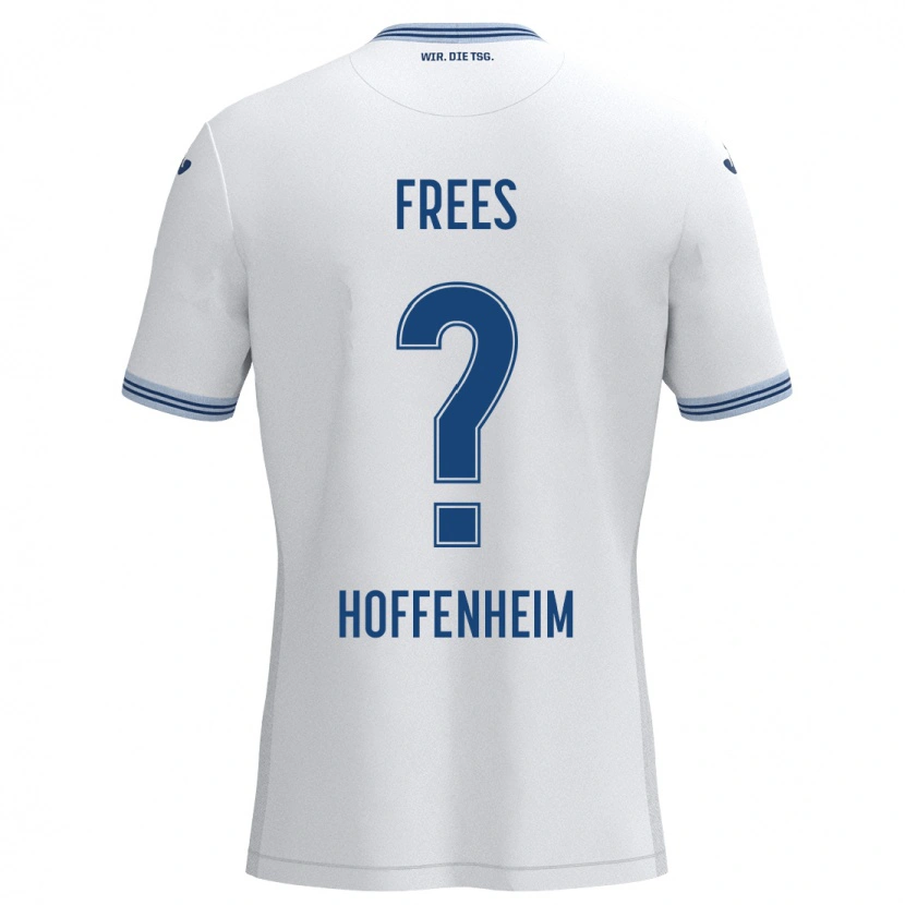 Danxen Kid Kelven Frees #0 White Blue Away Jersey 2024/25 T-Shirt