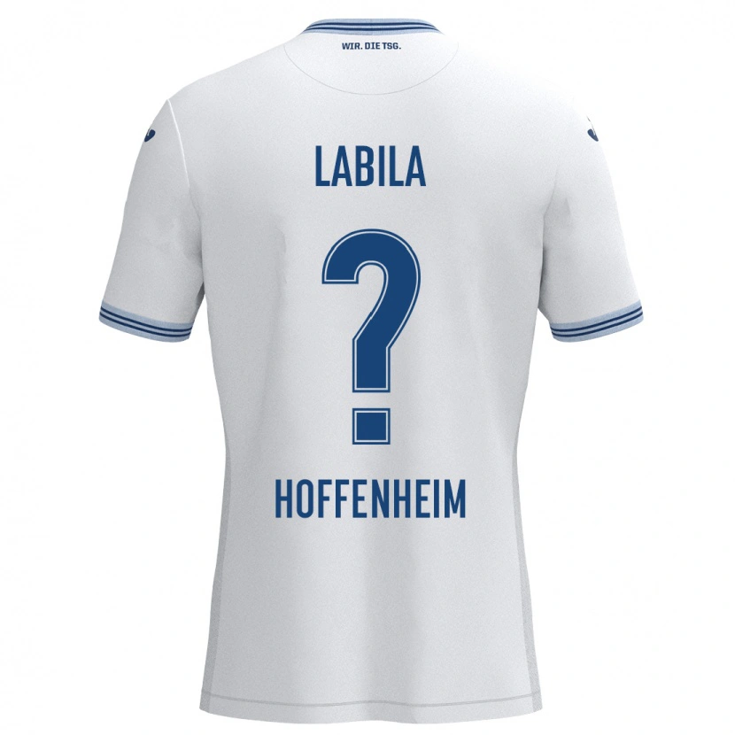 Danxen Kid Daniel Labila #0 White Blue Away Jersey 2024/25 T-Shirt