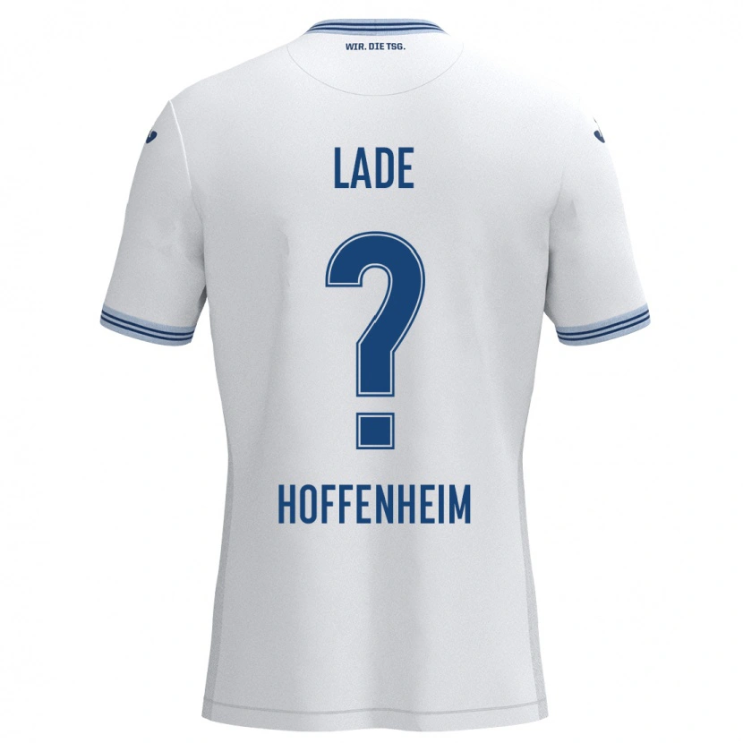 Danxen Kid Benjamin Lade #0 White Blue Away Jersey 2024/25 T-Shirt