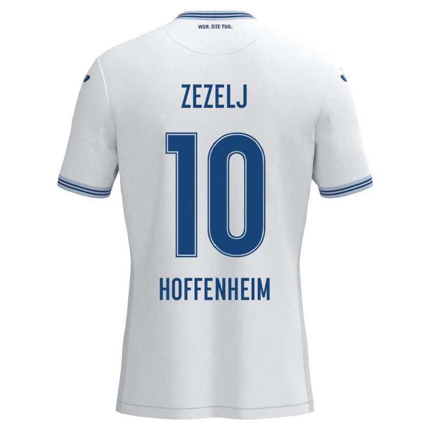 Danxen Kid Neno Zezelj #10 White Blue Away Jersey 2024/25 T-Shirt