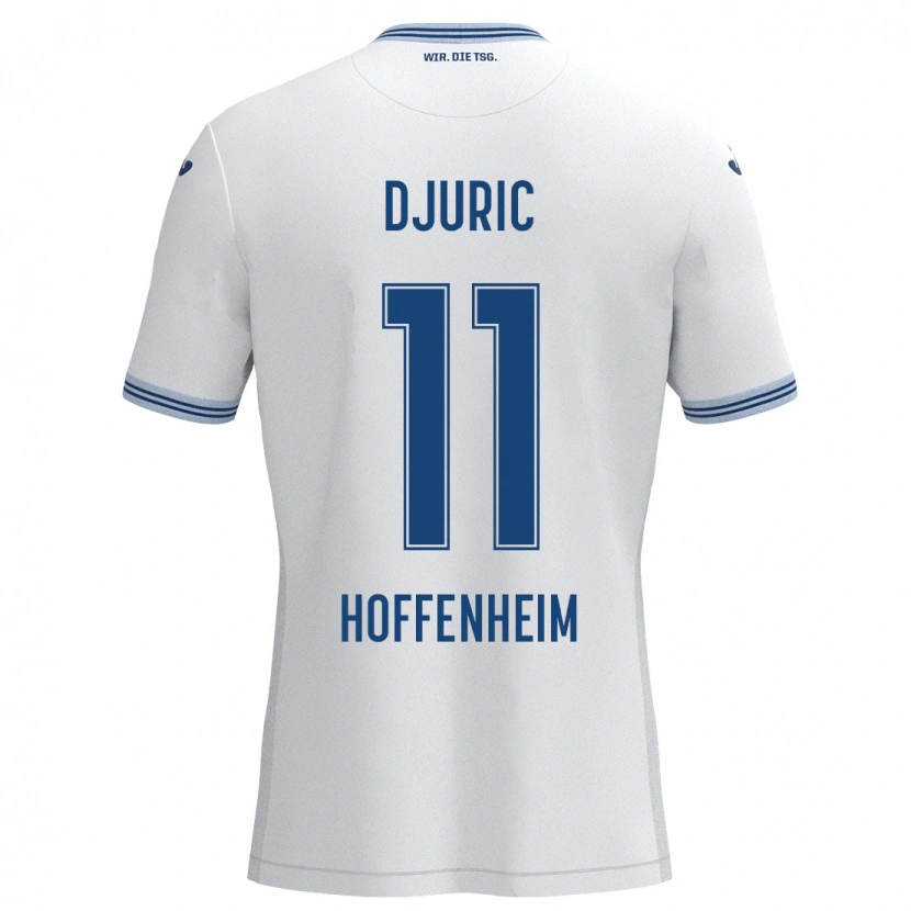 Danxen Kid Luka Djuric #11 White Blue Away Jersey 2024/25 T-Shirt