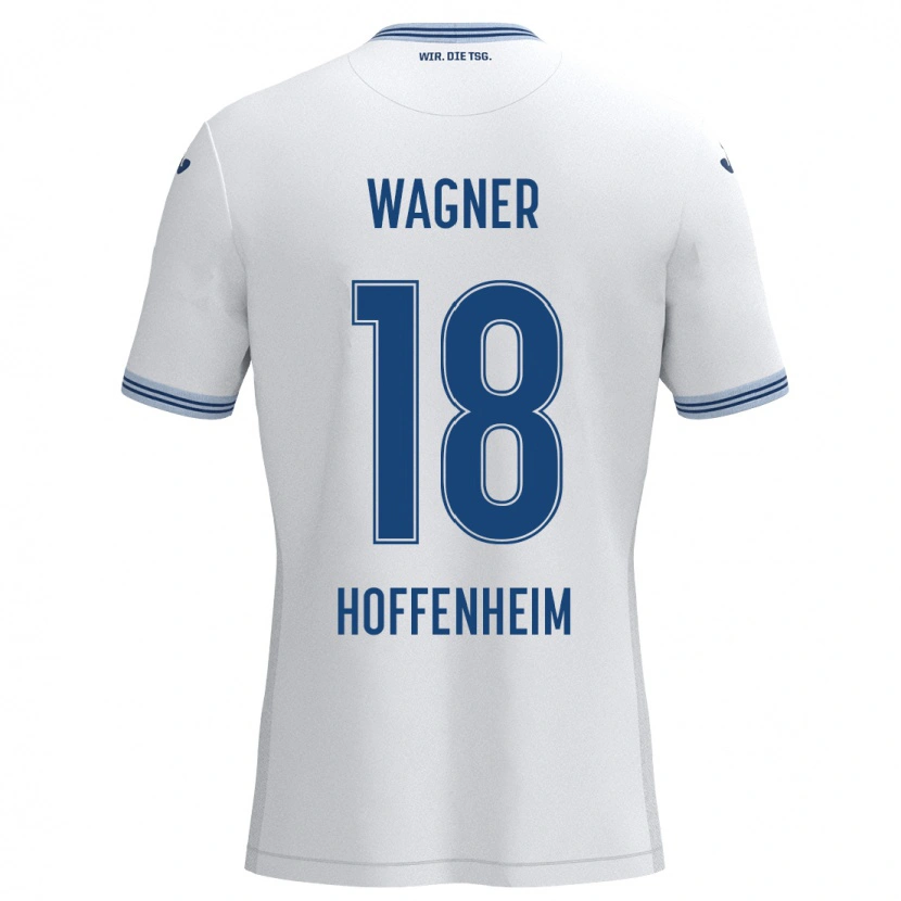 Danxen Kid Ricardo Wagner #18 White Blue Away Jersey 2024/25 T-Shirt