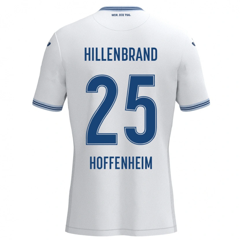 Danxen Kid Jack Hillenbrand #25 White Blue Away Jersey 2024/25 T-Shirt