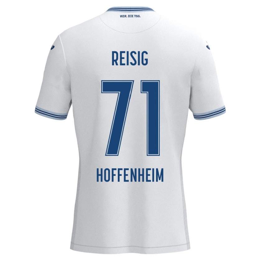 Danxen Kid Ruben Reisig #71 White Blue Away Jersey 2024/25 T-Shirt