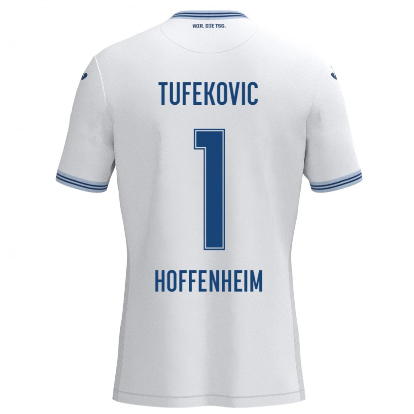 Danxen Kid Martina Tufekovic #1 White Blue Away Jersey 2024/25 T-Shirt