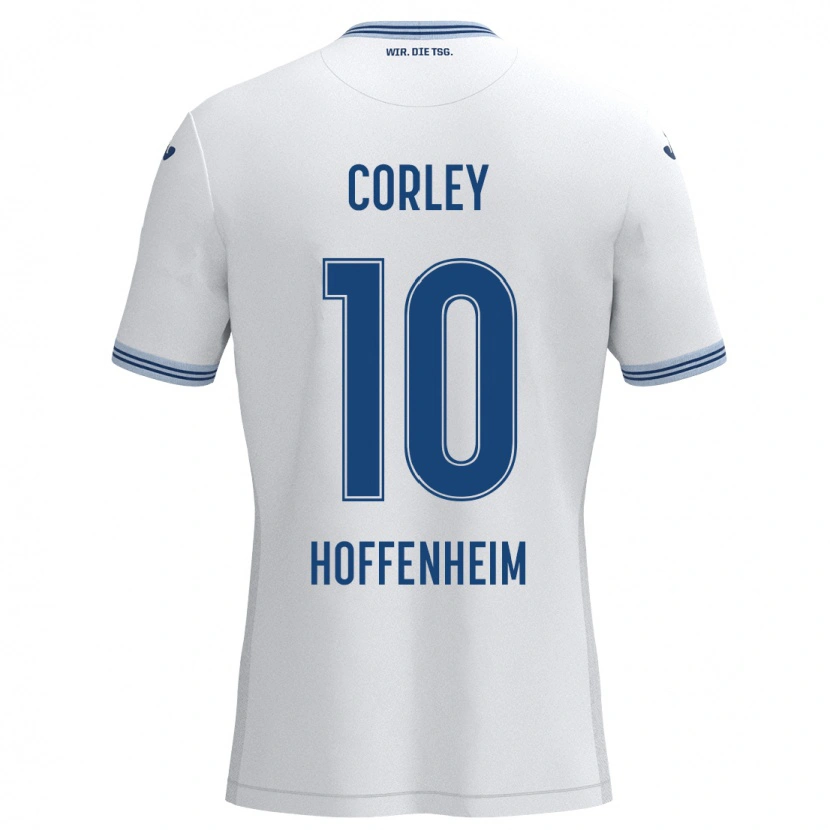 Danxen Kid Gia Corley #10 White Blue Away Jersey 2024/25 T-Shirt