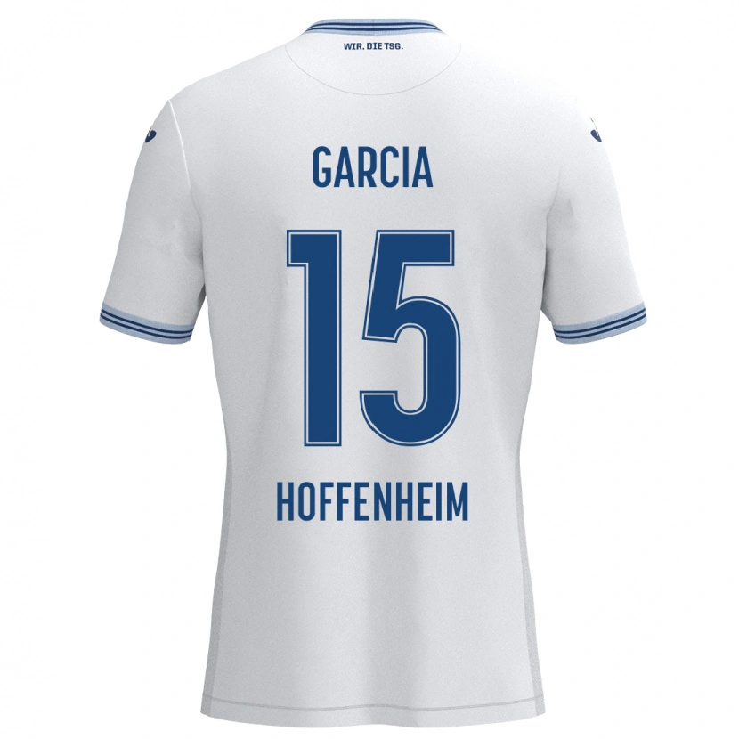 Danxen Kid Marta Cazalla Garcia #15 White Blue Away Jersey 2024/25 T-Shirt