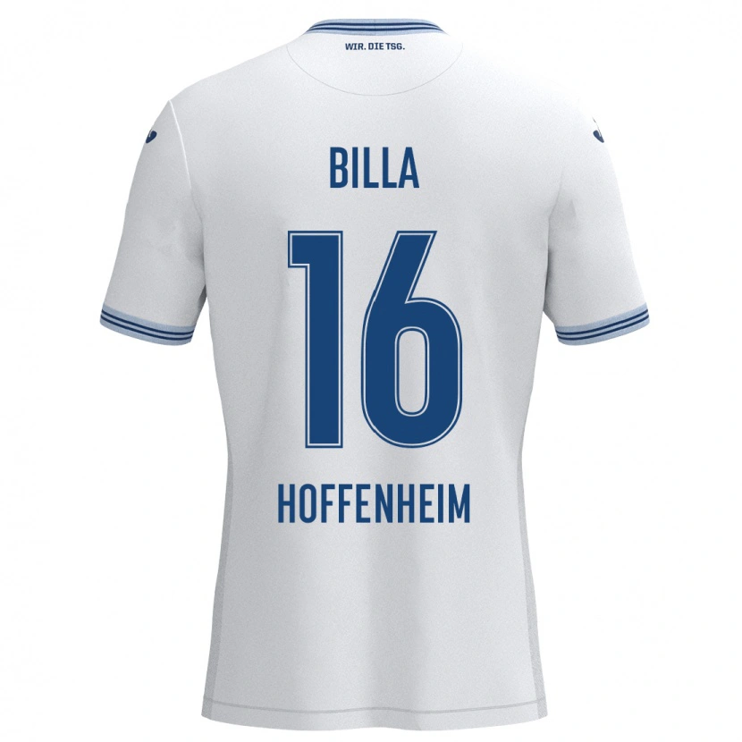 Danxen Kid Nicole Billa #16 White Blue Away Jersey 2024/25 T-Shirt