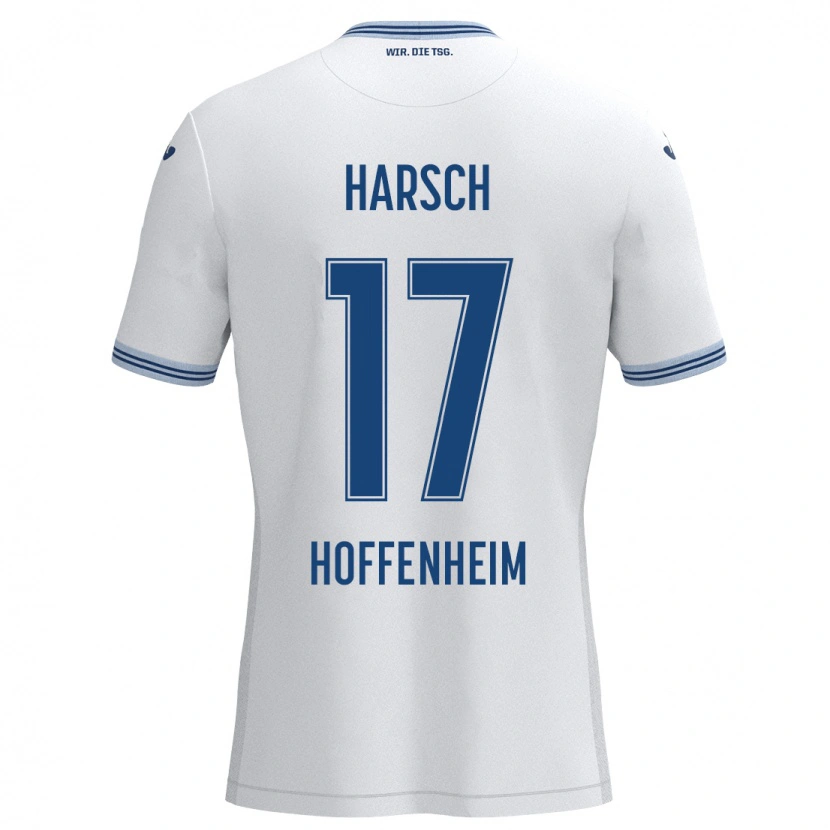 Danxen Kid Franziska Harsch #17 White Blue Away Jersey 2024/25 T-Shirt