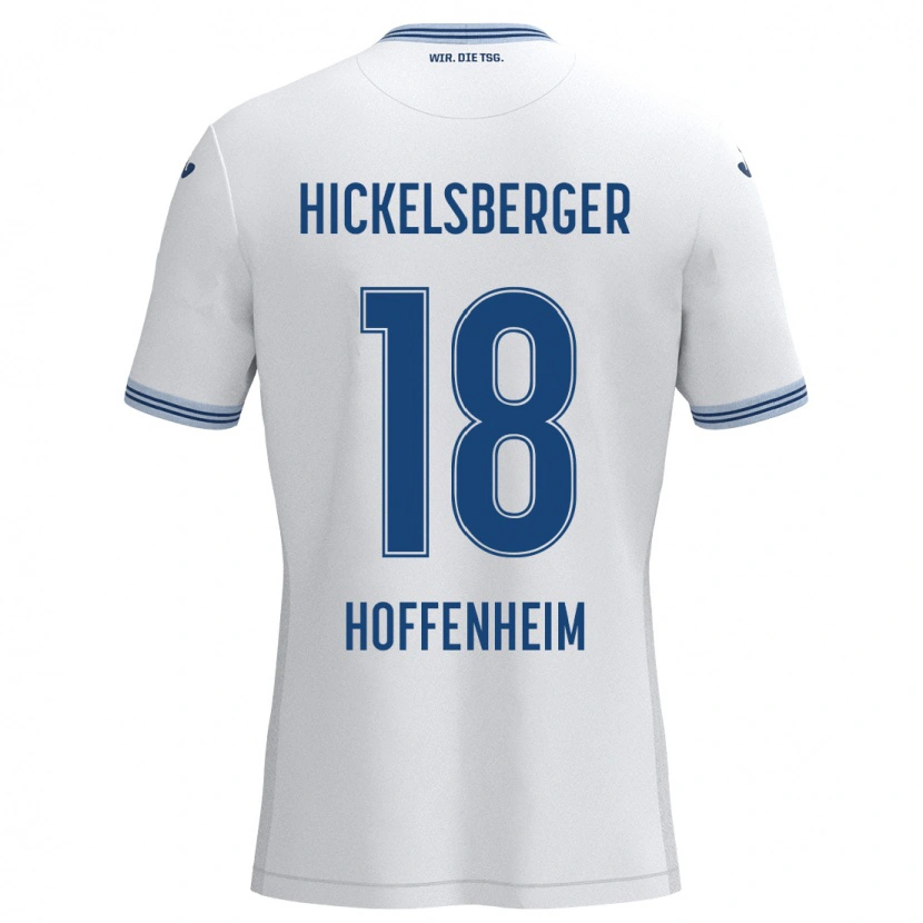 Danxen Kid Julia Hickelsberger #18 White Blue Away Jersey 2024/25 T-Shirt