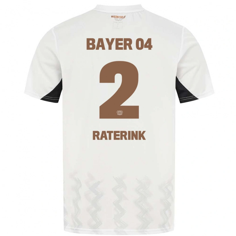 Danxen Kid Othniël Raterink #2 White Black Away Jersey 2024/25 T-Shirt