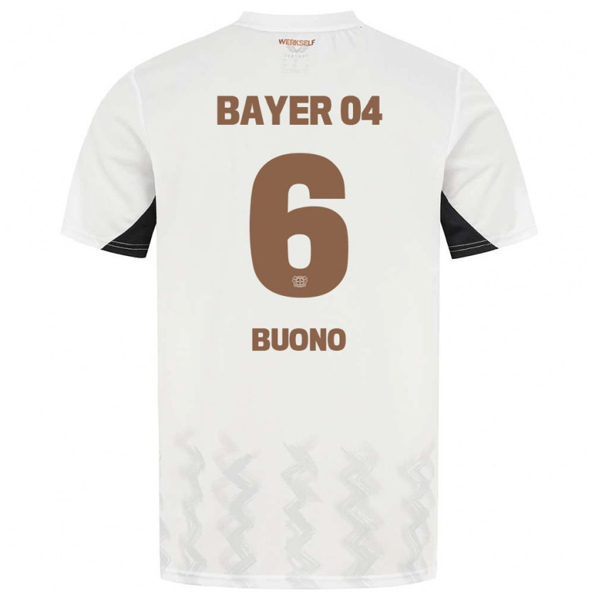 Danxen Kid Francesco Buono #6 White Black Away Jersey 2024/25 T-Shirt