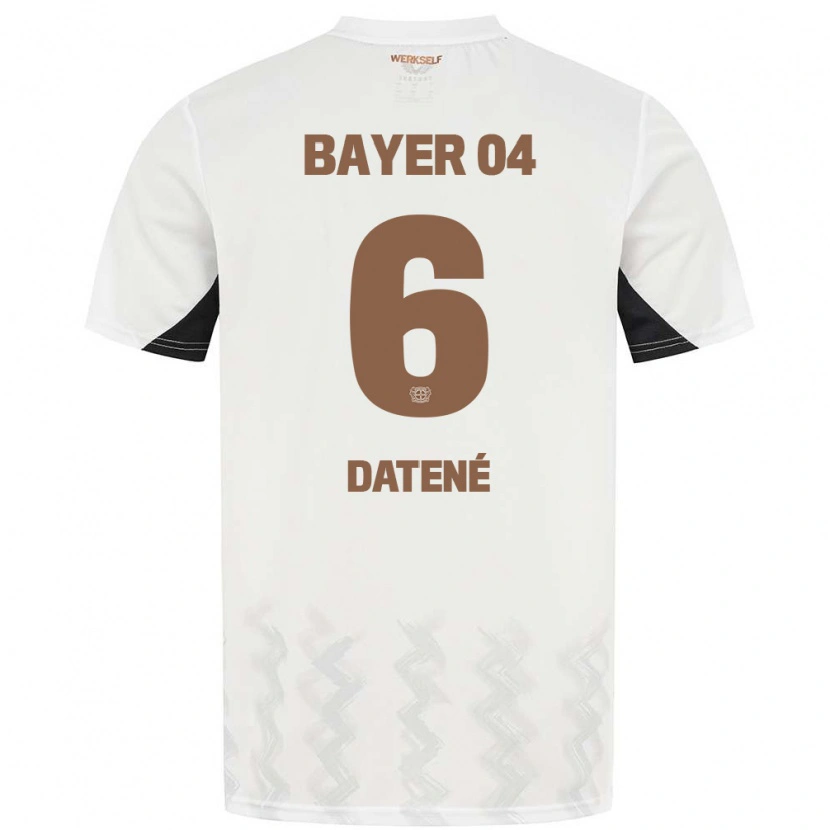 Danxen Kid Elia Datené #6 White Black Away Jersey 2024/25 T-Shirt