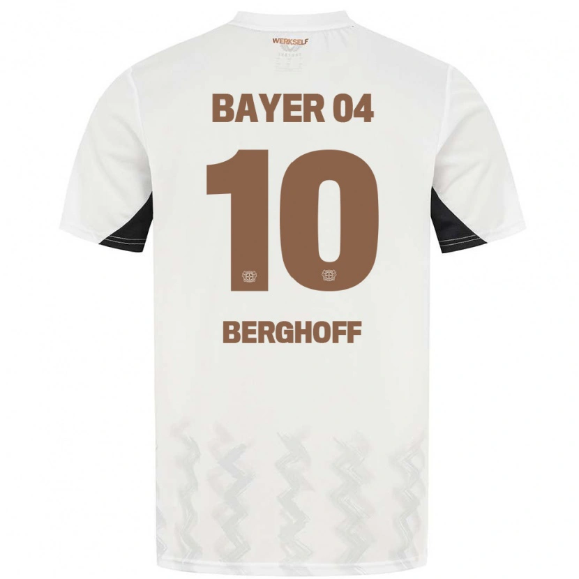 Danxen Kid Jonah Berghoff #10 White Black Away Jersey 2024/25 T-Shirt