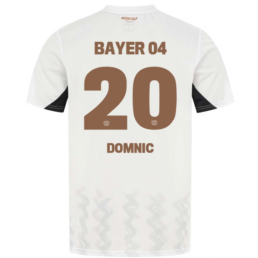 Danxen Kid Nebe-Sirak Domnic #20 White Black Away Jersey 2024/25 T-Shirt