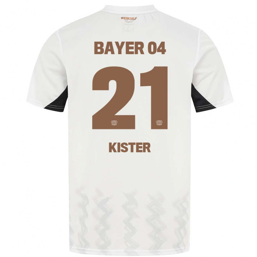 Danxen Kid Akim Kister #21 White Black Away Jersey 2024/25 T-Shirt