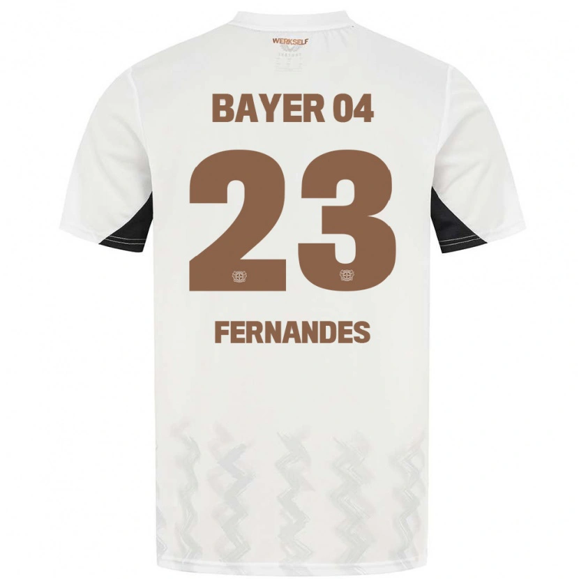 Danxen Kid Tyron Fernandes #23 White Black Away Jersey 2024/25 T-Shirt