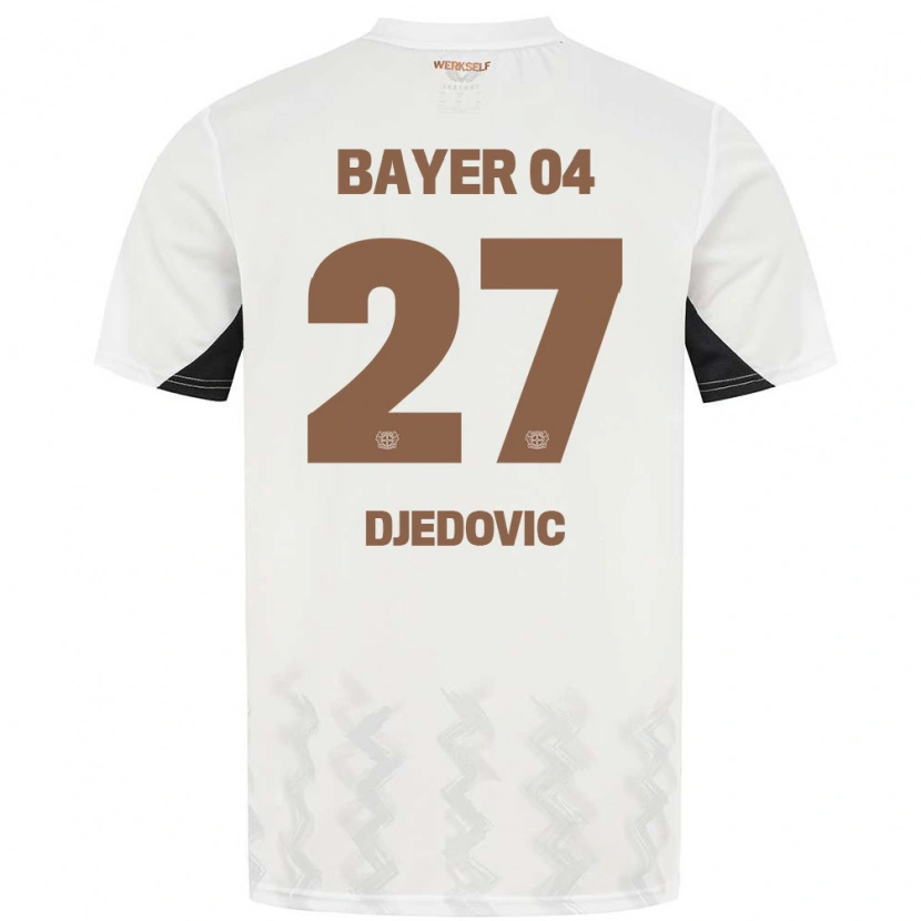 Danxen Kid Seldin Djedovic #27 White Black Away Jersey 2024/25 T-Shirt