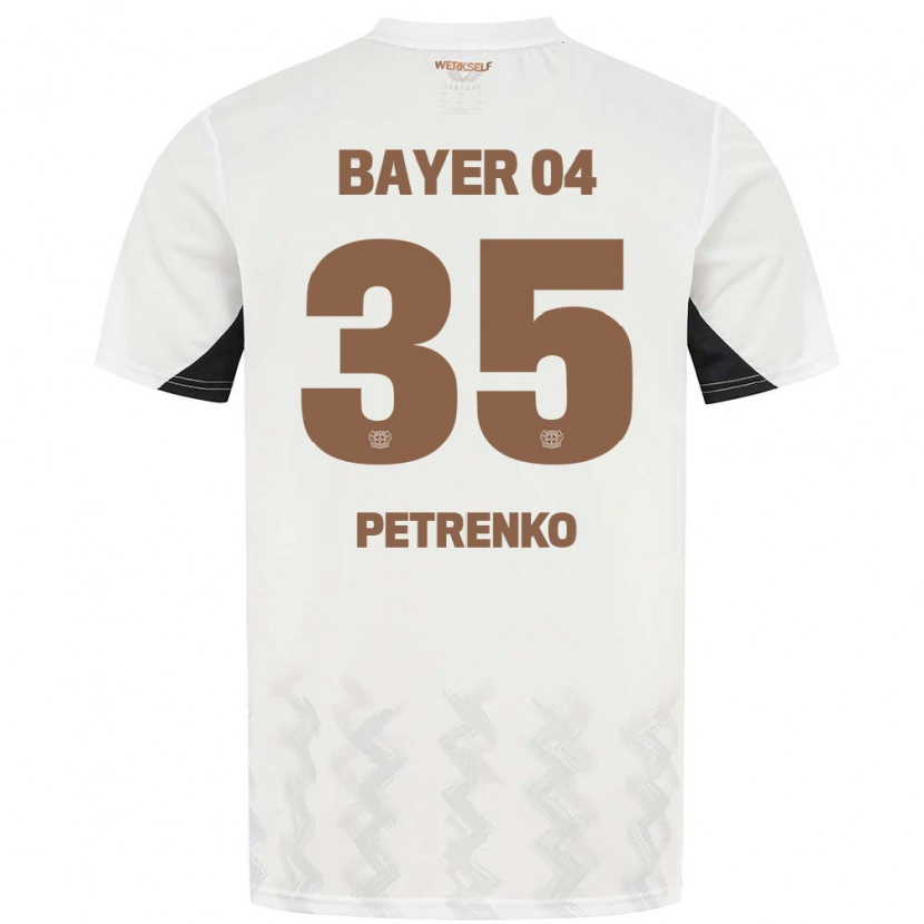 Danxen Kid Oleksandr Petrenko #35 White Black Away Jersey 2024/25 T-Shirt