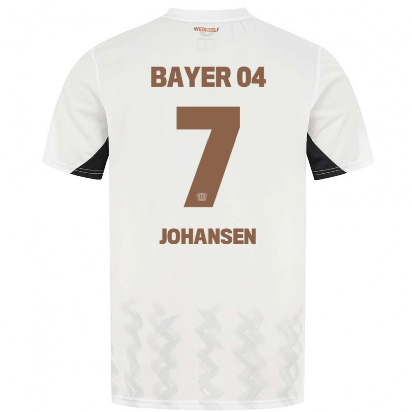 Danxen Kid Cecilie Johansen #7 White Black Away Jersey 2024/25 T-Shirt