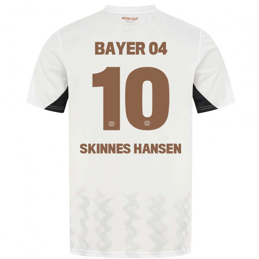 Danxen Kid Synne Skinnes Hansen #10 White Black Away Jersey 2024/25 T-Shirt