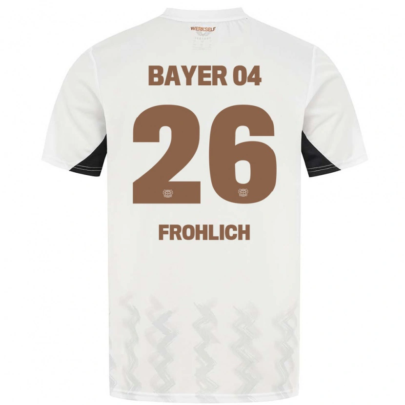 Danxen Kid Clara Fröhlich #26 White Black Away Jersey 2024/25 T-Shirt