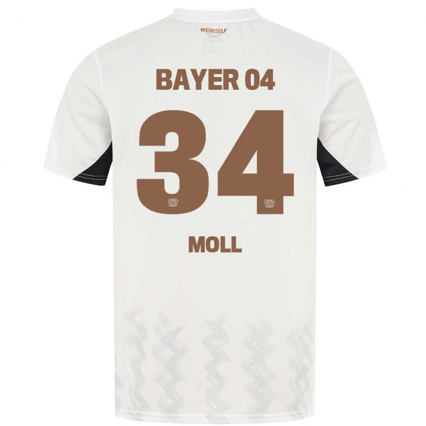 Danxen Kid Anne Moll #34 White Black Away Jersey 2024/25 T-Shirt