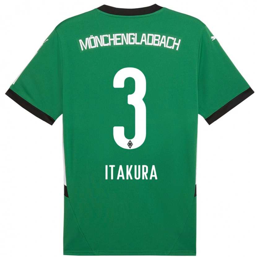 Danxen Kid Ko Itakura #3 Green White Away Jersey 2024/25 T-Shirt