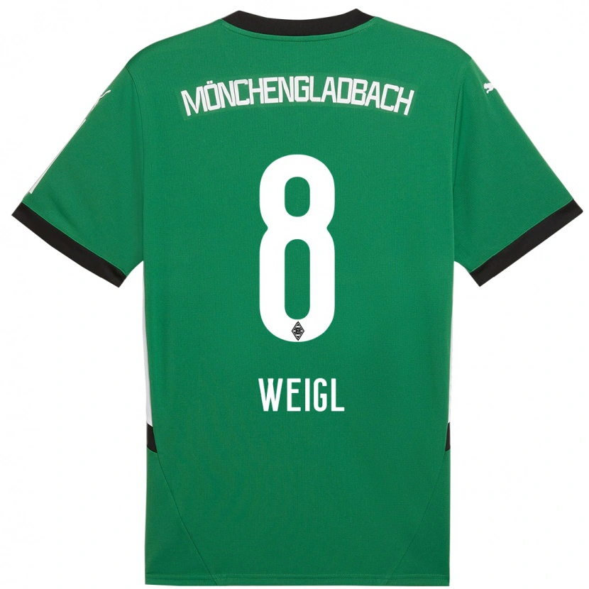 Danxen Kid Julian Weigl #8 Green White Away Jersey 2024/25 T-Shirt