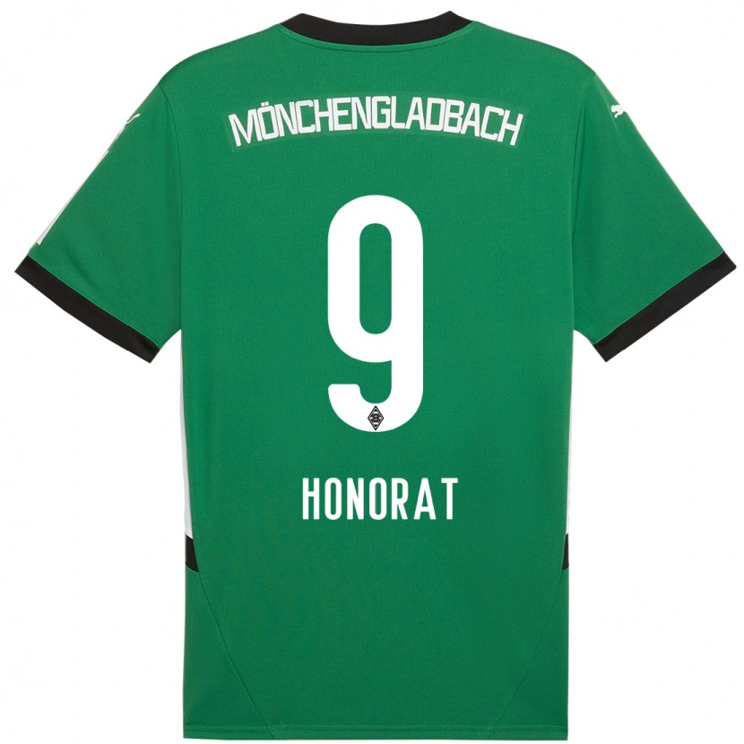 Danxen Kid Franck Honorat #9 Green White Away Jersey 2024/25 T-Shirt