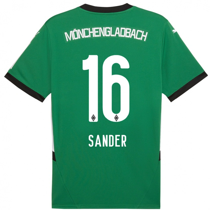 Danxen Kid Philipp Sander #16 Green White Away Jersey 2024/25 T-Shirt