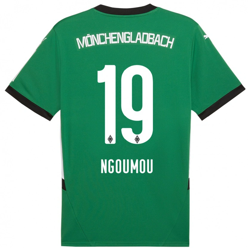 Danxen Kid Nathan Ngoumou #19 Green White Away Jersey 2024/25 T-Shirt