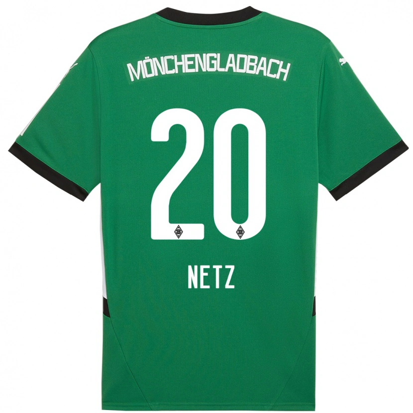 Danxen Kid Luca Netz #20 Green White Away Jersey 2024/25 T-Shirt